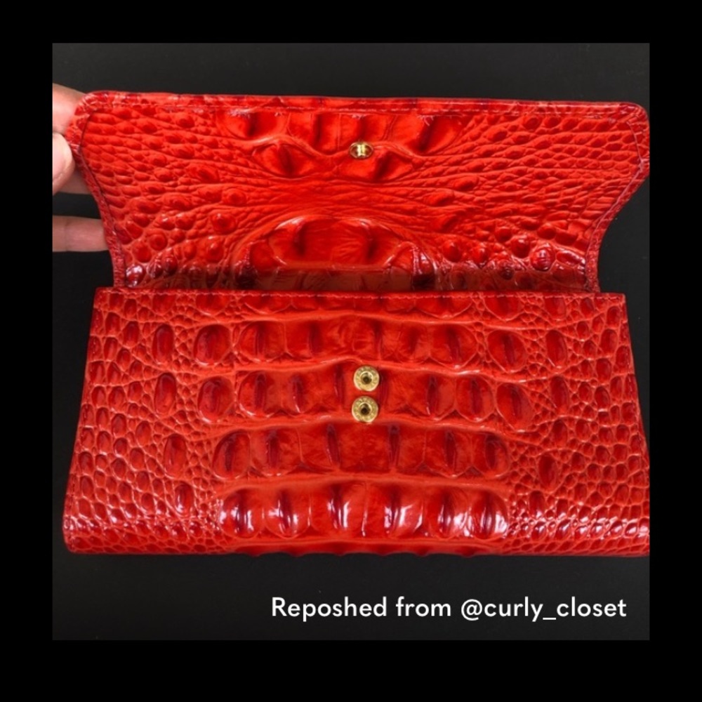 Brahmin Soft Checkbook Wallet Cayenne Melbourne